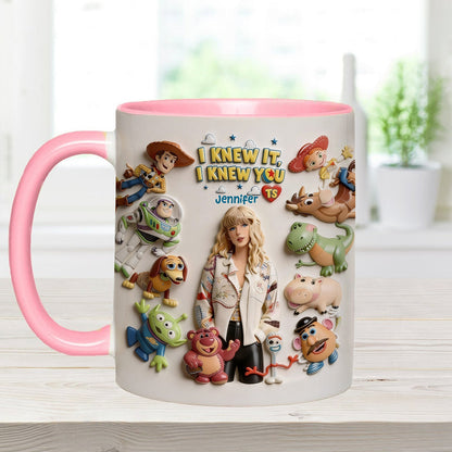The Fifth Story Of Toys - Personalized Toy Story Accent Mug & Coaster