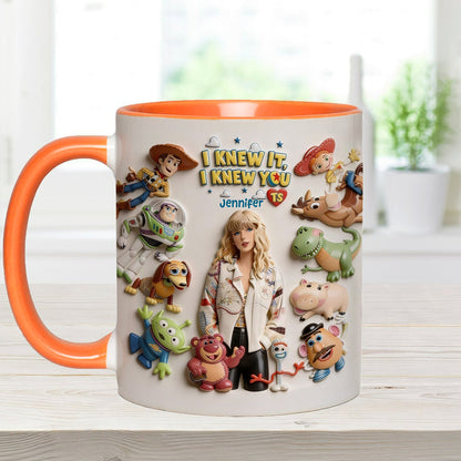 The Fifth Story Of Toys - Personalized Toy Story Accent Mug & Coaster