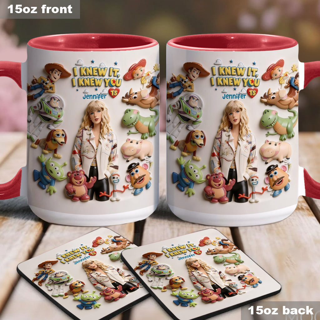 The Fifth Story Of Toys - Personalized Toy Story Accent Mug & Coaster