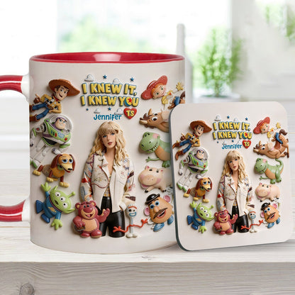The Fifth Story Of Toys - Personalized Toy Story Accent Mug & Coaster