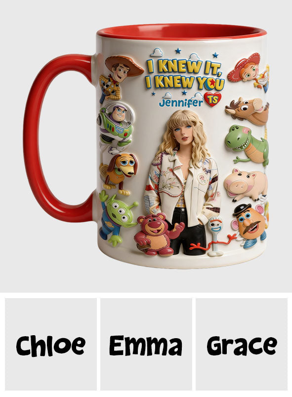 The Fifth Story Of Toys - Personalized Toy Story Accent Mug & Coaster