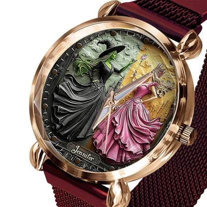 Changed For Good - Personalized Green and Pink Women Hand Watch