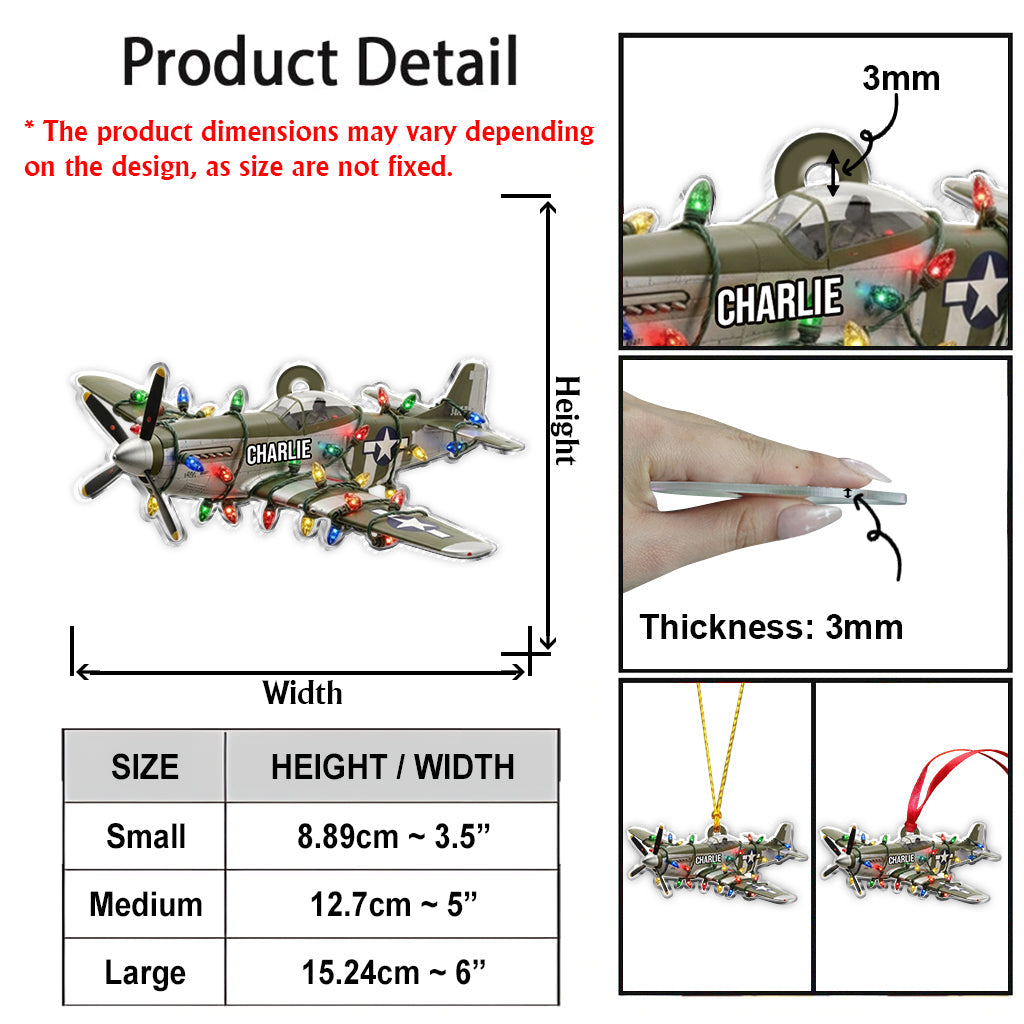 Heros In The Sky - Personalized Veteran Ornament