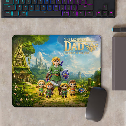 Legend Dad - Personalized The Hero's Legend Mouse Pad