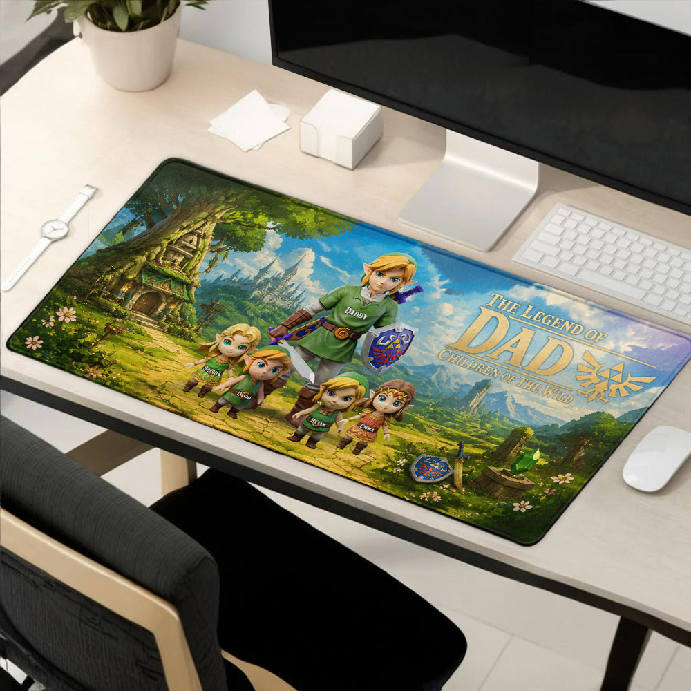 Legend Dad - Personalized The Hero's Legend Mouse Pad