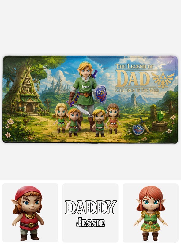 Legend Dad - Personalized The Hero's Legend Mouse Pad