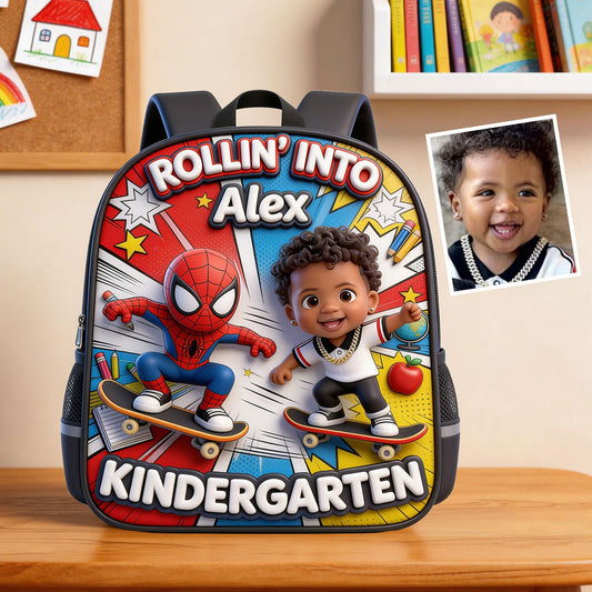Rollin Into School - Personalized Kid Multifunctional Backpack