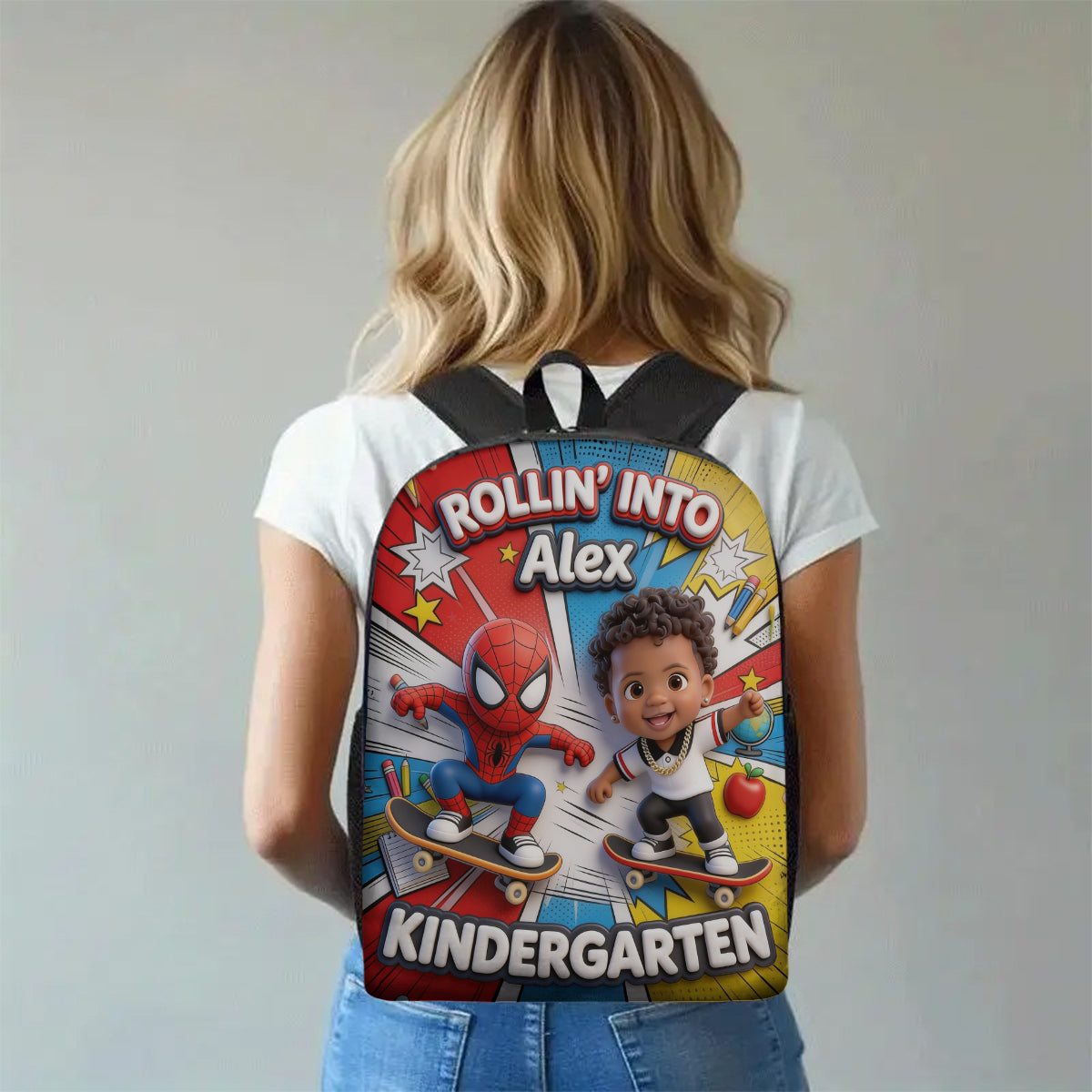 Rollin Into School - Personalized Kid Multifunctional Backpack
