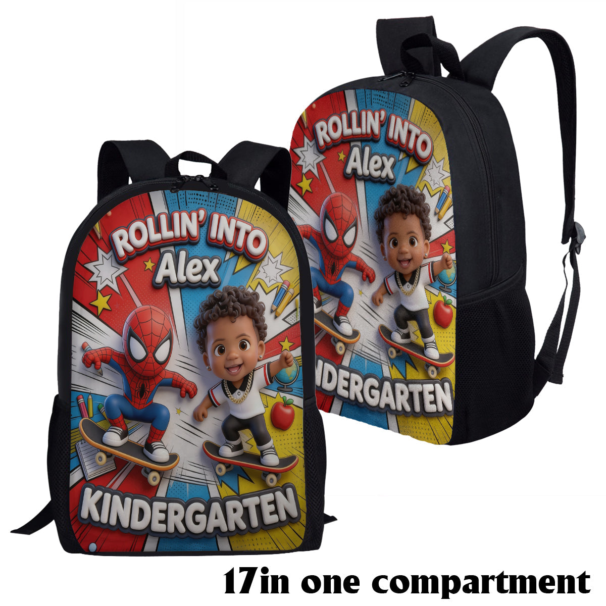 Rollin Into School - Personalized Kid Multifunctional Backpack