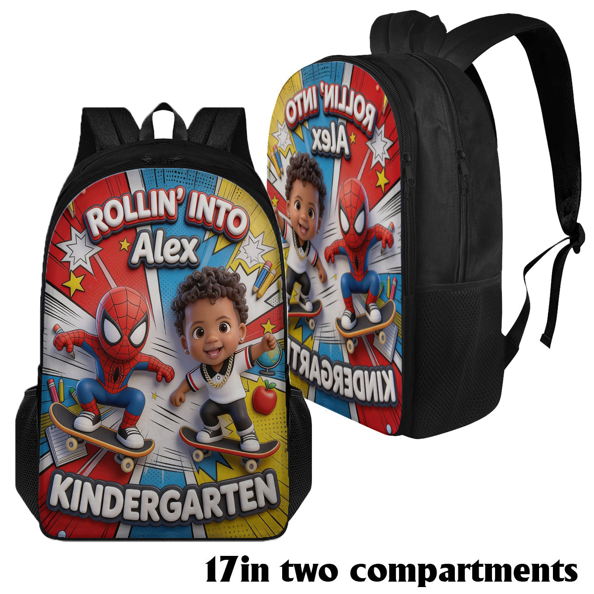 Rollin Into School - Personalized Kid Multifunctional Backpack