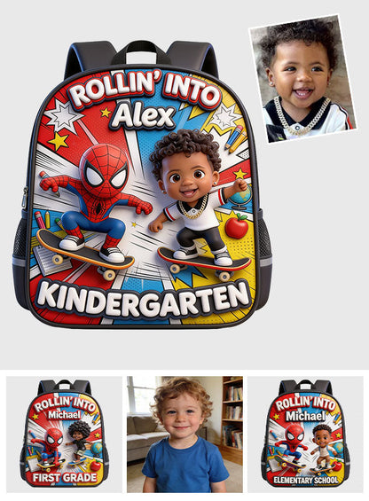 Rollin Into School - Personalized Kid Multifunctional Backpack