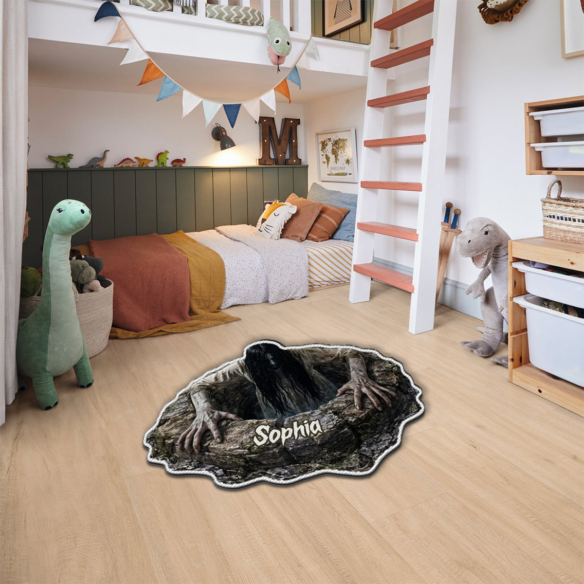 Horror Halloween - Personalized Horror Character Non-Slip Tufted Rug