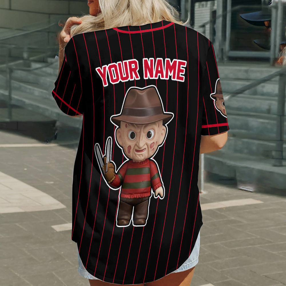 Love Horror Movies - Personalized Baseball Jersey