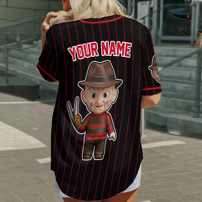 Love Horror Movies - Personalized Baseball Jersey