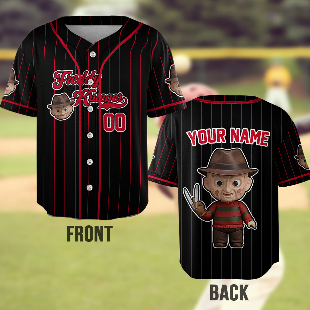 Love Horror Movies - Personalized Baseball Jersey
