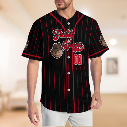 Love Horror Movies - Personalized Baseball Jersey