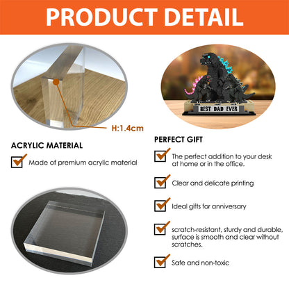 Father Of The Monsters - Personalized Giant Monster Custom Shaped Acrylic Plaque