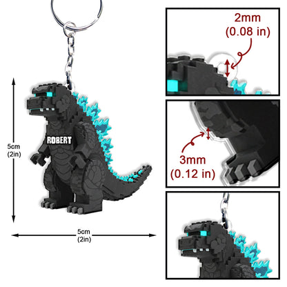 Atomic Bomb Creature - Personalized Giant Monster Keychain