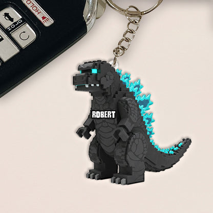 Atomic Bomb Creature - Personalized Giant Monster Keychain