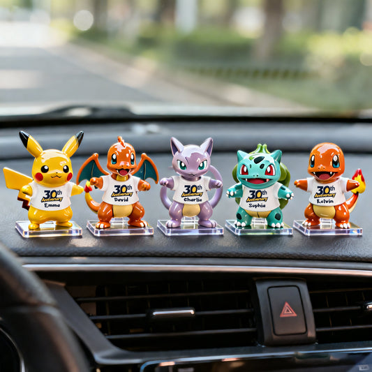 30 Years Of Monsters Training - Personalized Monster Trainer Car Dashboard Plaque