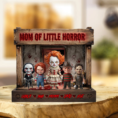 Mama Of Little Horrors - Personalized Horror Character Custom Shaped Acrylic Plaque