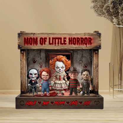 Mama Of Little Horrors - Personalized Horror Character Custom Shaped Acrylic Plaque