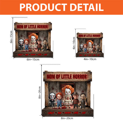 Mama Of Little Horrors - Personalized Horror Character Custom Shaped Acrylic Plaque