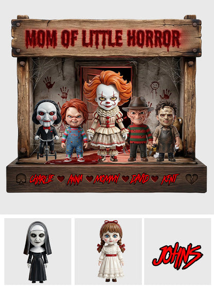 Mama Of Little Horrors - Personalized Horror Character Custom Shaped Acrylic Plaque