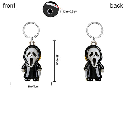 Horror Cats - Personalized Horror Character Premium Keychain With Charms