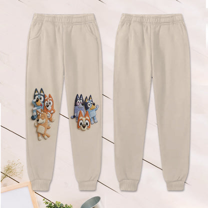Blue Friend - Personalized Bluey Kid Hoodie & Kid Jogger Sweatpants