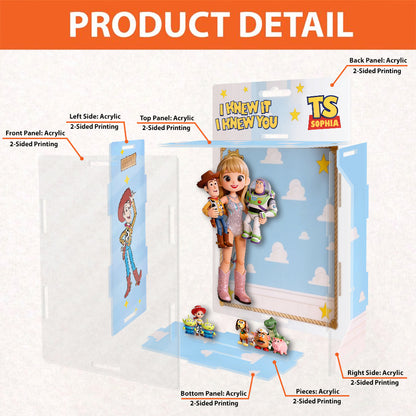The Fifth Story Of Toys - Personalized Movie For Kids Acrylic Display Box