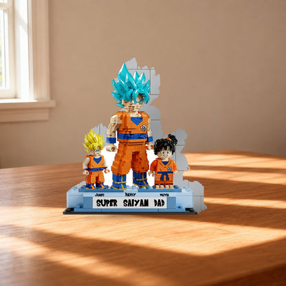 Super Dad - Personalized Seven Balls Shaped Building Blocks