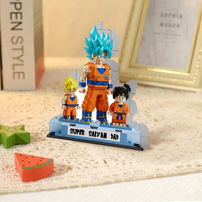 Super Dad - Personalized Seven Balls Shaped Building Blocks