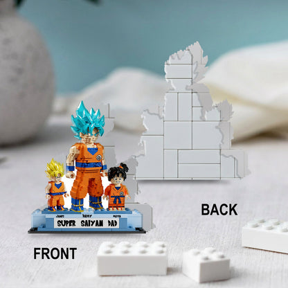 Super Dad - Personalized Seven Balls Shaped Building Blocks
