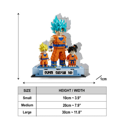 Super Dad - Personalized Seven Balls Shaped Building Blocks