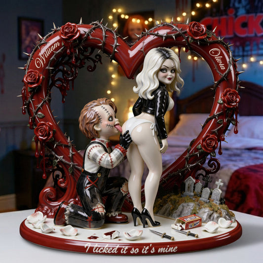 Naughty Gothic Horror - Personalized Horror Character Custom Shaped Acrylic Plaque