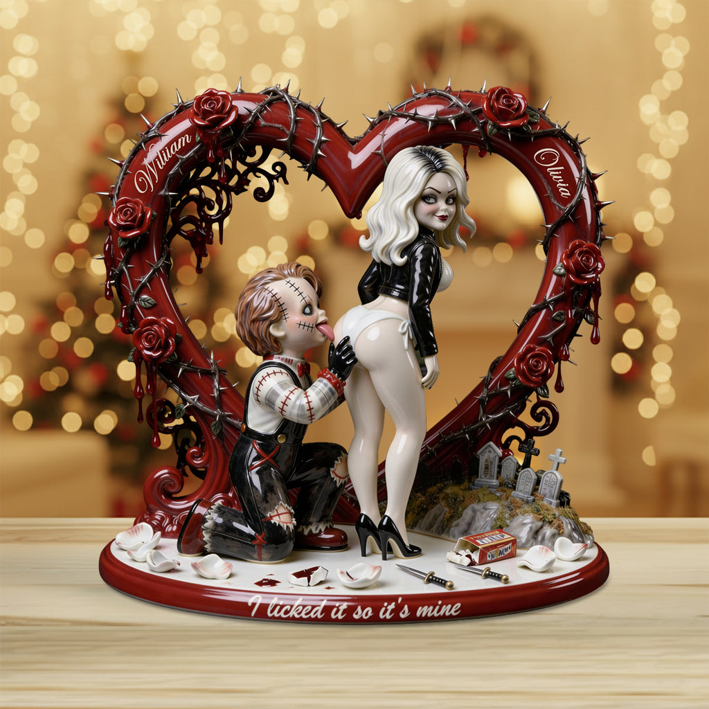 Naughty Gothic Horror - Personalized Horror Character Custom Shaped Acrylic Plaque