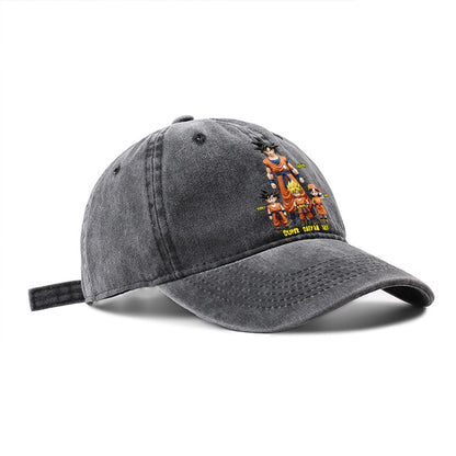 Super Dad - Personalized Seven Balls Washed Denim Cap