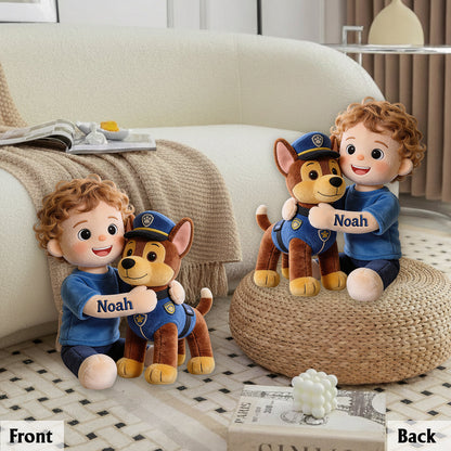 Paw Friend - Personalized Cute Dog Premium Faux Fur Pillow