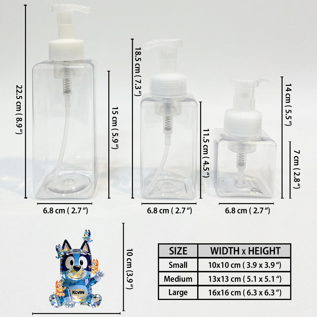 Best Dad Ever - Personalized Blue Dog Pump Dispenser