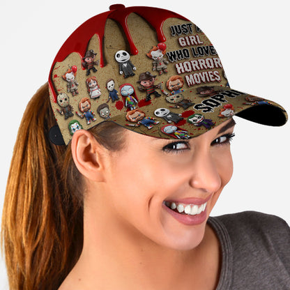 Just A Girl Who Loves Horror Movies - Personalized Classic Cap