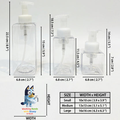 Bathroom Blue Puppy Set Soap Dispenser & Toothbrush Holder - Personalized Bluey Acrylic Pot & Pump Dispenser
