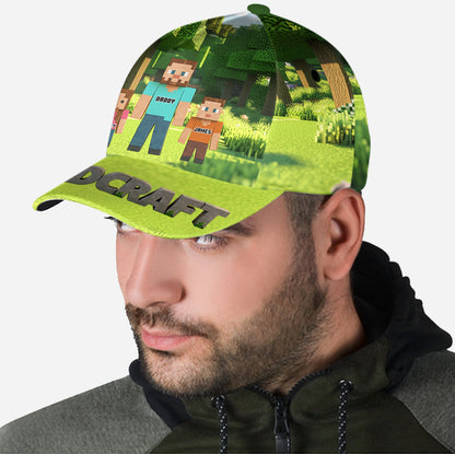 Dadcraft, Father's Day Gift For Game Dad - Personalized Block World Classic Cap