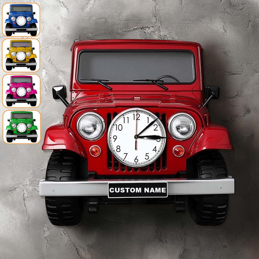 Cool Car - Personalized Car LED Light Wall Clock