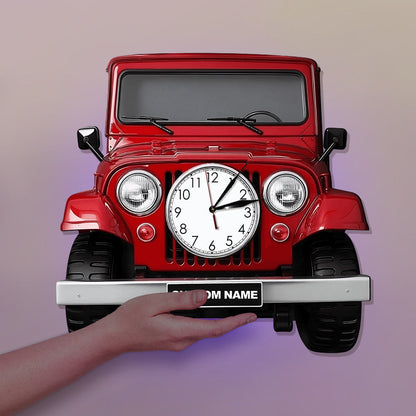 Cool Car - Personalized Car LED Light Wall Clock