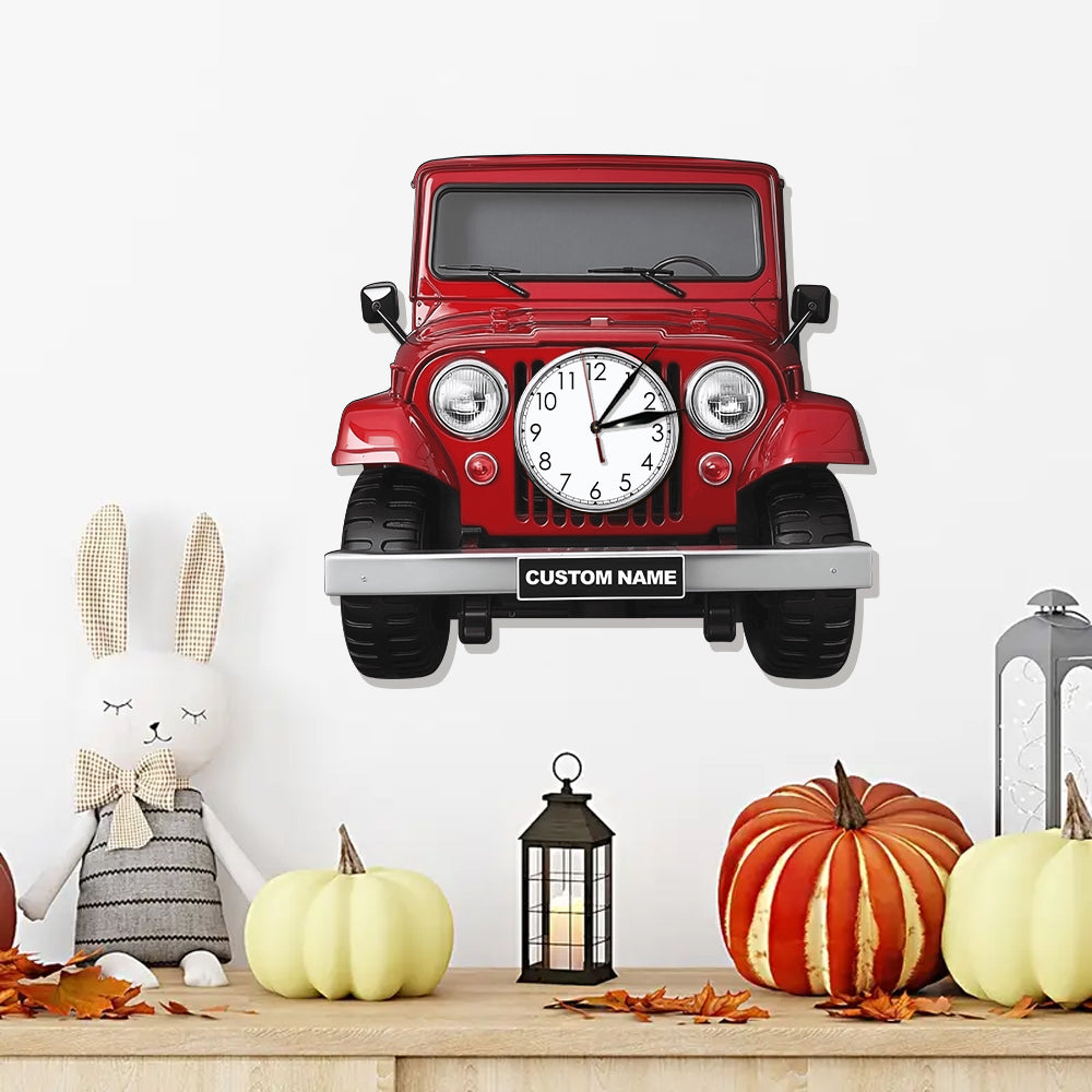 Cool Car - Personalized Car LED Light Wall Clock