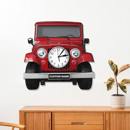 Cool Car - Personalized Car LED Light Wall Clock