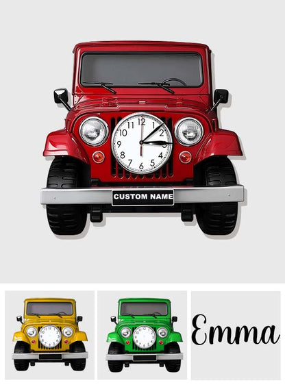 Cool Car - Personalized Car LED Light Wall Clock
