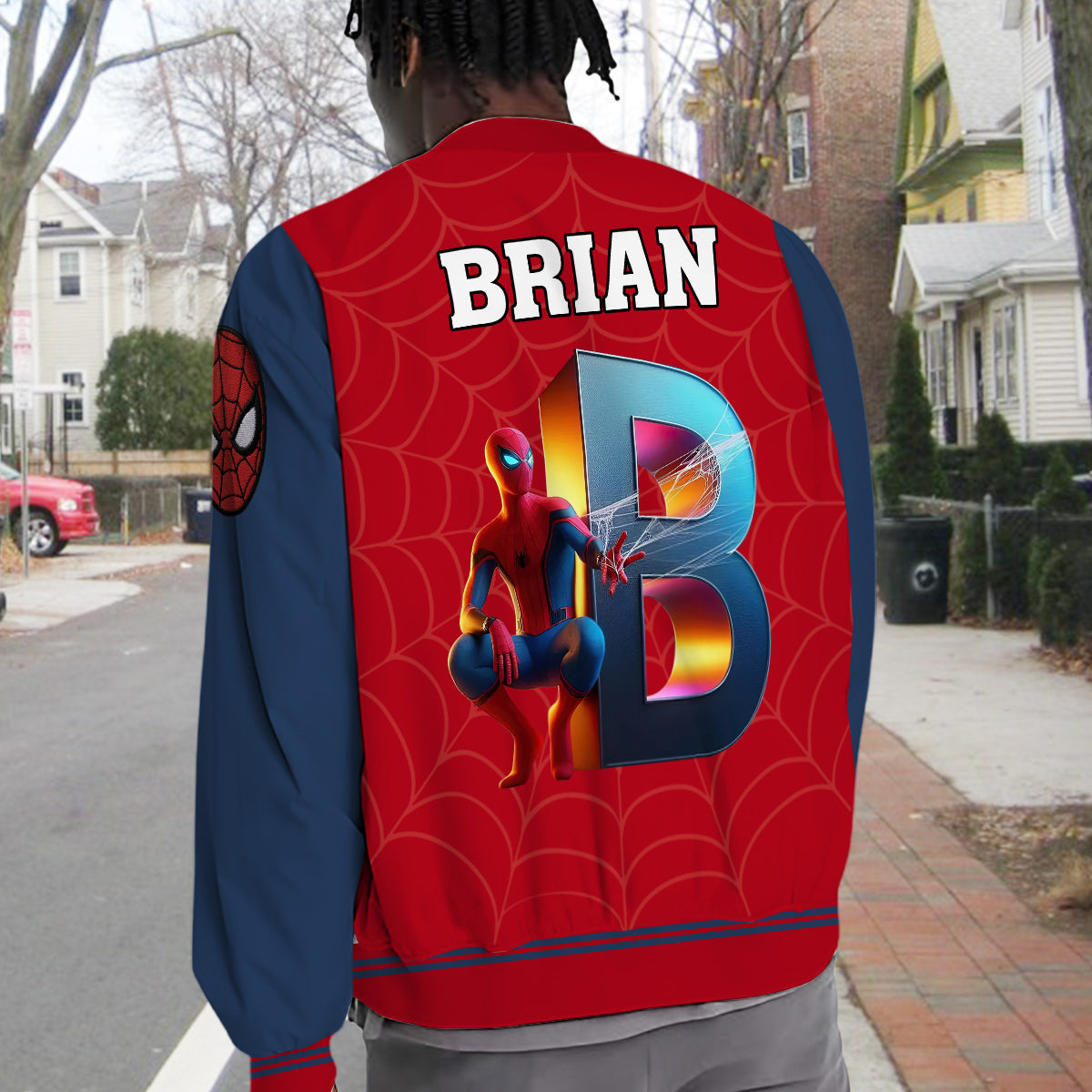 Superhero Gift For Kids - Personalized Kid Varsity Jacket