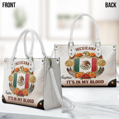 Mexicana In Blood - Personalized Expats Leather Handbag